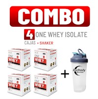 COMBO INNOVATE NUTRITION - 4 ONE WHEY ISOLATE CAJA 10 UNID. + SHAKER